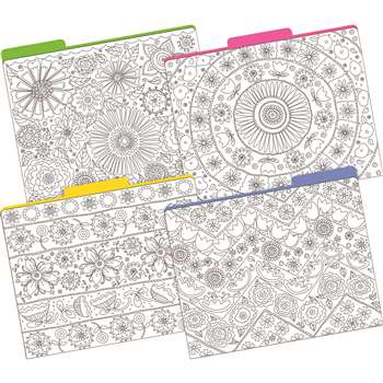 Letter Size File Folders Color Me &quot; My Garden Mul, BCP1343