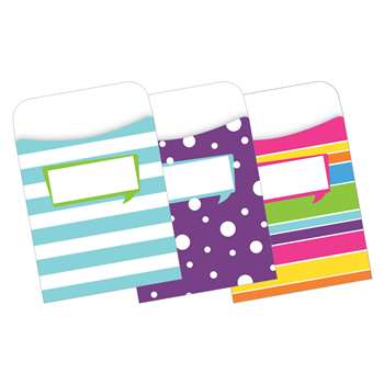 Peel & Stick Pockets Happy Multi Design Set, BCPLL1234