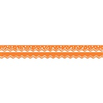 Happy Tangerine Border Double-Sided Scalloped Edge, BCPLL993