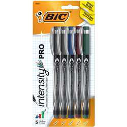 Bic Intensity Marker Pen Assorted 5 Colors By Bic Usa