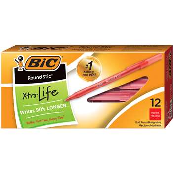 Bic Stick Pens Medium Red By Bic Usa