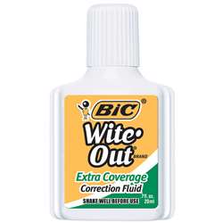 Bic Wite Out Correction Fluid Extra Coverage By Bic Usa