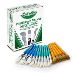 Crayola Paintbrush Variety Classpk, BIN050036
