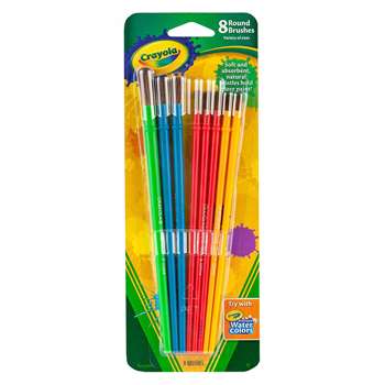 Art & Craft Brush Set 8Ct Blister Pack By Crayola