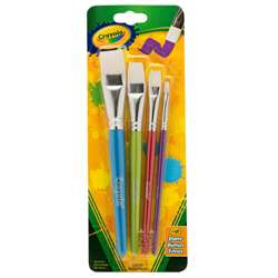 Crayola Big Paintbrush Set Flat 4Pk, BIN053520