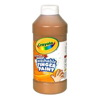 Shop Washable Fingerpaint 16Oz Brown - Bin131607 By Crayola