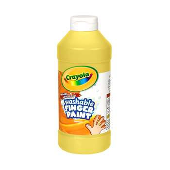 Washable Finger Paint 16Oz Yellow By Crayola