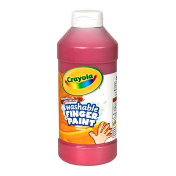 Washable Finger Paint 16Oz Red By Crayola