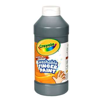 Washable Finger Paint 16 Oz Black By Crayola