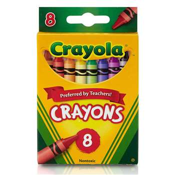 Crayola Crayons 8 Color Peggable By Crayola