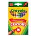 Crayola Crayons 16 Color Peggable - BIN3016