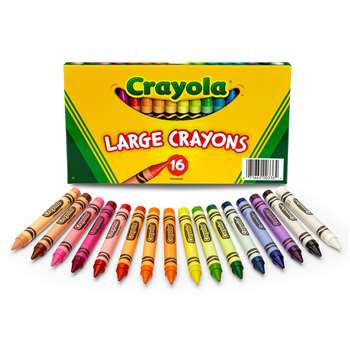 Crayola Large Size Crayon 16Pk By Crayola