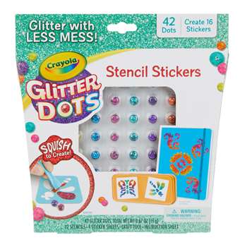 Glitter Dots Sticker Stencils, BIN40628