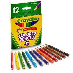 Colored Pencils 12 Half Length By Crayola