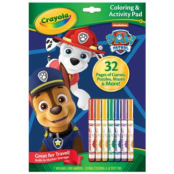 Coloring & Activity Pad Paw Patrol with Markers, BIN46918