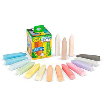 Crayola 16 Ct Sidewalk Chalk, BIN512016