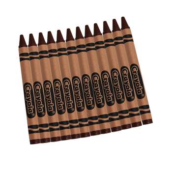 Crayola Bulk Crayons 12 Count Brown By Crayola
