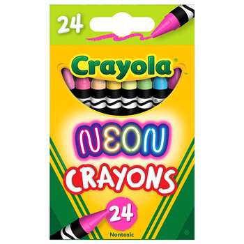 Crayola Neon Crayons 24 Colors, BIN523410