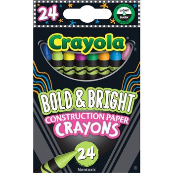 CONSTRUCTION PAPER CRAYONS 24/PK - BIN523463