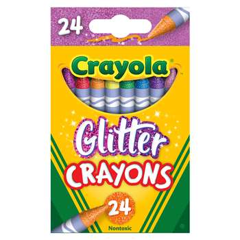 Crayola Glittler Crayons 24 Colors, BIN523715