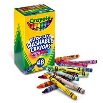 48 Ct Ultra-Clean Washable Crayons Regular Size, BIN526948