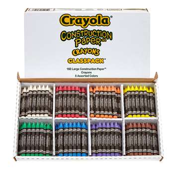 Crayola Construction Paper Crayons Class Pk By Crayola