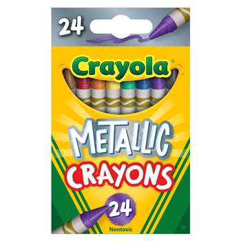 Crayola Metallic Crayons 24 Colors, BIN528815