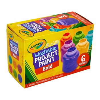 Crayola Washable Paint Bold 6/Pk, BIN542403