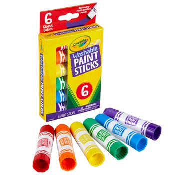 Crayola Washable Paint Sticks 6 Clr, BIN546207