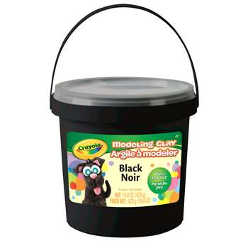 1lb Bucket Modeling Clay Black, BIN571351