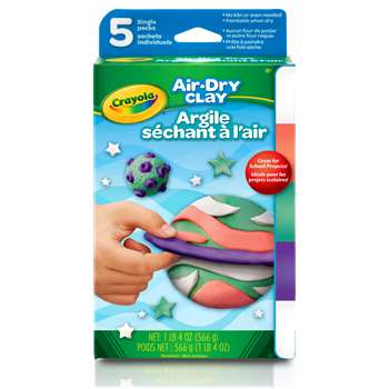 Air Dry Clay 5Ct Bright Variety Pack, BIN572001