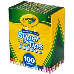 100 Ct Washable Super Tips Markers, BIN585100