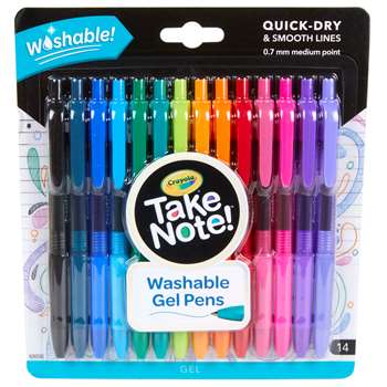 14 Ct Take Note Washable Gel Pens, BIN586414