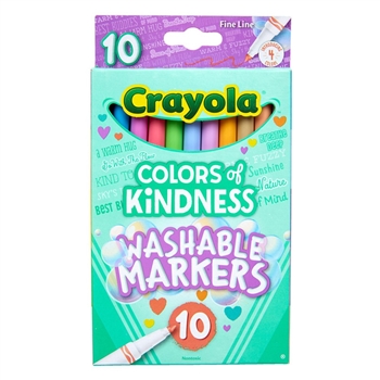 10CT FINE MARKERS COLORS KINDNESS - BIN587807