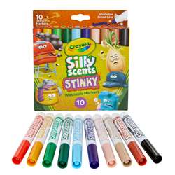 10Ct Silly Scents Stinky Markers Broad Line Washab, BIN588268