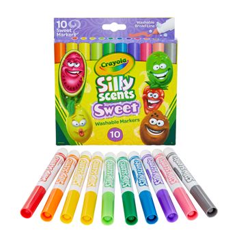 10Ct Silly Scents Sweet Markers Broad Line Washabl, BIN588270