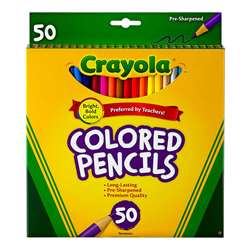 Crayola Colored Pencils 50Ct Full Length Assorted , BIN684050