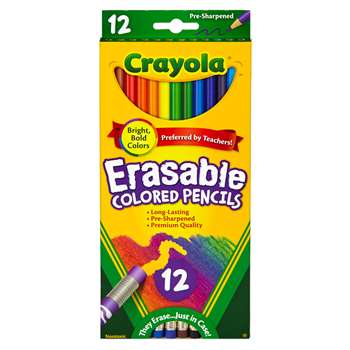 12 Ct. Erasable Colored Pencils By Crayola