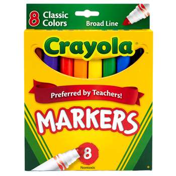 Original Coloring Markers 8 Color By Crayola