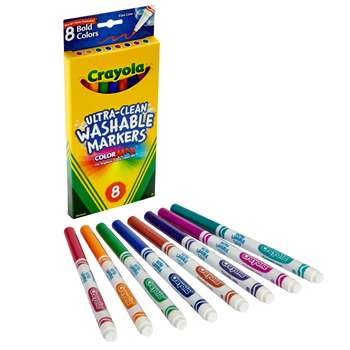 Washable Bold Colors Marker Thin-8 By Crayola