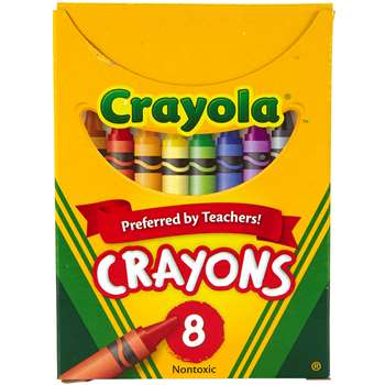 Crayola Crayons Regular Size 8 Colors By Crayola