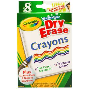 Crayola Dry Erase Crayons 8 Count By Crayola