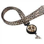 Retractable Ribbon Lanyard Leopard By Bonitas International