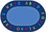 Philippians 4:13 Literacy Rug Oval 8'3"X11'8" Carpet, Rugs For Kids