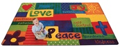 Spiritual Fruit Painted Rug Rectangle 3'10''x5'5" Carpet, Rugs For Kids