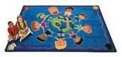 Great Commission Childrens Rug Rectangle 3'10''x5'5" Carpet, Rugs For Kids