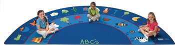 Fun with Phonics Semi-Circle 5'10''x11'8'' Carpet, Rugs For Kids