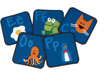 Fun with Phonics Kit Kit Set of 26 Carpet, Rugs For Kids