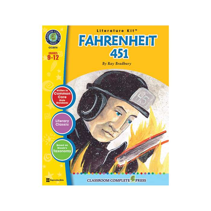 Fahrenheit 451 Ray Bradbury Lit Kit Gr 9-12, CCP2014