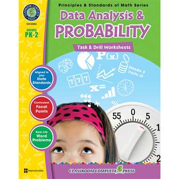 Gr Pk-2 Math Task&Drill Data Analy &Probability, CCP3304